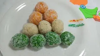 15 August Special Recipes | Indian Flag Food Ideas |Tri-Color Laddu Recipe| Tiranga | MIXHANDY