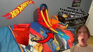 Hot wheels fuel can stunt box track builder set