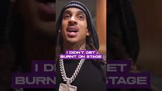 Young Adz (D-Block Europe) gets burnt on stage