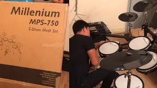 UNBOXING - Millennium MPS-750 E-Drum Mesh Set