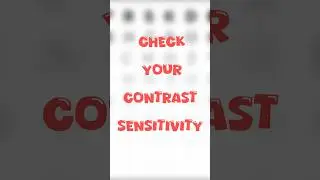 Check Your Contrast Sensitivity #eyeexam #eyecare #optometry #youtube #viral #short #optocruisers
