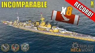 Incomparable 8 Kills & 303k Damage | World of Warships Gameplay