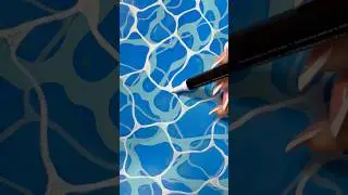 Te ense&ntilde;o a PINTAR 💧AGUA💧😱 (paso a paso) #dibujo #tutorial