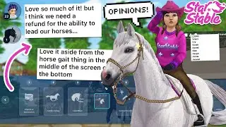 STAR STABLE NEEDS TO CHANGE THIS! *YOUR OPINIONS* (HORSE PROGRESSION UPDATE!) 😱