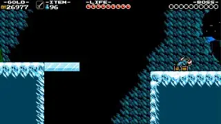 Shovel Knight Flying through Frigid Flight