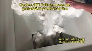 Clothes recycling Machines, polimer materials recycle machine, #PETrecycling #easyecomachine 