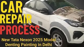 New Tata nexon car denting painting in Delhi car dent paint Delhi 