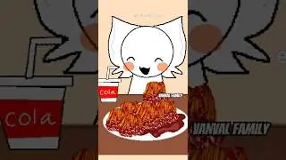 enoki mushroom #emoji #emojicat #mukbang #trending #julianeditor