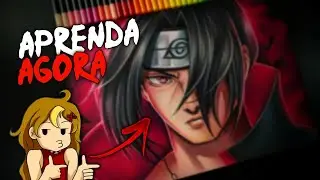 DICAS DE PINTURA PARA INCIANTES / Drawing Itachi Uchiha (Naruto)