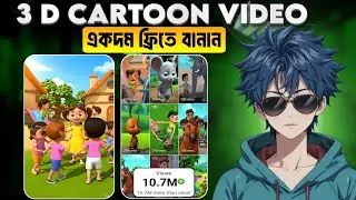 How to Make 3D Cartoon Animation Video for FREE | AI Animation Tutorial (Faceless Channel)