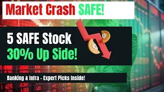 Stock Market Crash 2025? 3 Safe Stocks to Invest | Expert Picks from Banking & Infra | US tariffs
