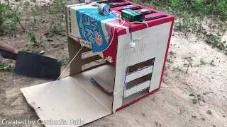 07 Bird Trap Using Machine and Paper Box   How To Install Bird Trap Technology  Part 4