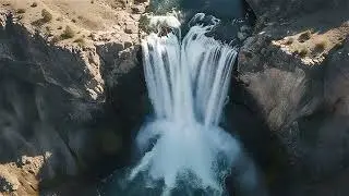 Calm Waterfall in Forest | Waterfall with Sound | Ambiance for Restful Sleep | Nature Sounds