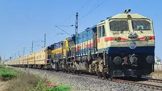 Bumper offlink Itarsi ET WDG 4 12825 WDG 4D 70725 hauling 19270 muzzafarpur porbandar express train