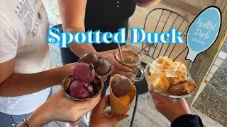 Trying spotted duck with my suite mates