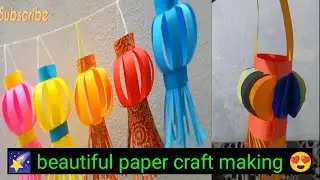 💫💫 DIY PAPER CRAFT EASY NAVRATRI LAPM MAKING 💫💫 #envelopemaking #papercraft #papercrafting