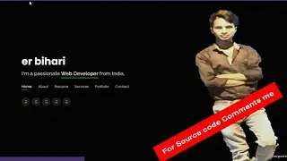 Personal Website Design | Ui & Ux Responsive Website Review | Black Themes Resume  Website  Design