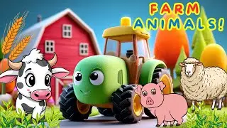 My Little Farm 🐮🐷🐑🦆 | Animal Sounds Song for Kids | Moo, Oink, Baa & Quack