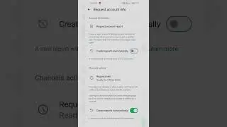 request account info