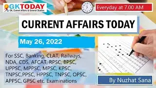 26 May  2022 Current Affairs in English & Hindi by GK Today/