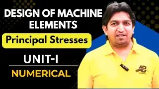 Design of machine elements numerical | principal stress numerical in design of machine elements