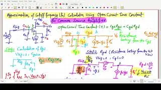 Cut-off Frequency Calculation in Common Source Amplifier Using Open Time Constant Method