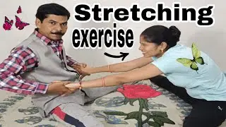 Stretching exercise for beginners || Leg stretching at home flexibility #pkyogateacher