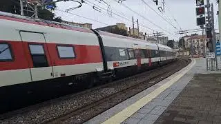 Treno a Monza Giruno SBB CFF FFS Stadler Eurocity 30 da Firenze Santa Maria Novella a Zurigo