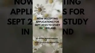 Study in Ireland Sept 2025 #study #jostudyireland #studyinireland