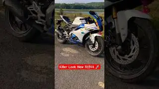 Killer Look New Yamaha R15 V4 pearl White 🤯🔥 #r15v4shorts #shorts #yamahar15 #viral #r15m #r15v4ride