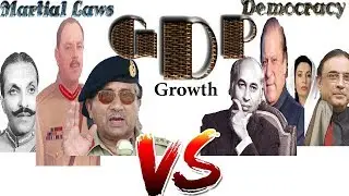 Pakistan GDP MILITARY Govt VS Democracy