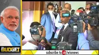 FM Arun Jaitley reaches Parliament to present Union Budget 2018