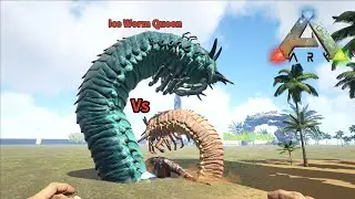 Ark:DeathWorm Vs IceWorm Queen Ark Survival Evolved