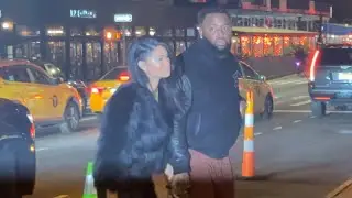 Chanel Iman and Davon Godchaux hold hands in NYC! #chaneliman #fashion