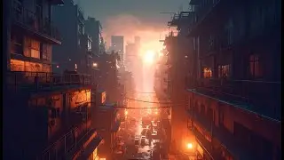 Take me to the slums of Night City – Cyberpunk ambience - Ambient music for sleep