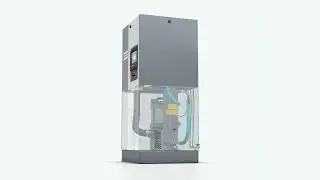 Animation on the Air flow in the GA VSD Air Compressors