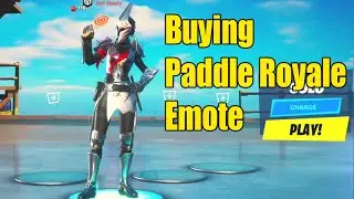 Buying Paddle Royale Emote - Fortnite Item Shop Chapter 2 Season 3
