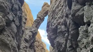 Our first Slot Canyon and our first outdoor shower! Rated PG13 #AnzaBerrego #vanlife Vlog123