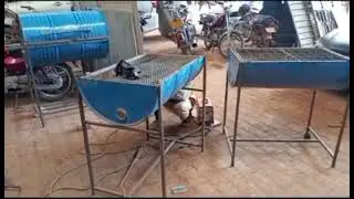 Roast chicken beef muchomo in Uganda Kampala by Ashy bbq grill stoves.Salama rd