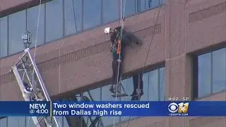 Emergency Crews In Dallas Rescue 2 High-Rise Window Washers
