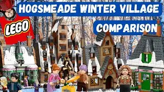 LEGO Harry Potter: Сравнение зимней деревни Хогсмид (2021 и 2025) #lego #harrypotter #hogsmeade