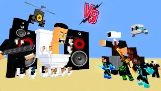 Monster School : Elemental Herobrine VS SKBIDI TOILET and Chainsaw Man - Minecraft