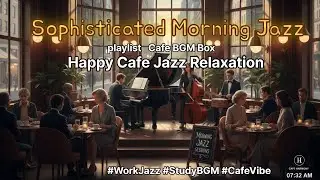 ☕ Sophisticated Morning Jazz: Cafe BGM for Focus & Calm | Study & Work Playlist ☕ 세련된 아침 재즈