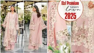 Elaf Premium Oh My Rose 3B | New Embroidered  Chikankari Lawn Dresses 2025 |  Summer Collection
