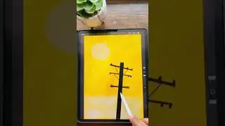Simple yet attractive 2D drawings in Procreate #shorts #procreate #procreateshorts