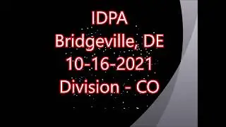 Bridgeville IDPA Oct. 16, 2021