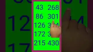 43 का पहाड़ा | Multiplication Tables in Hindi | Learning table Video/ Table of 43 in Hindi | #shorts