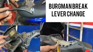 burgman brake lever change#burgman #trending
