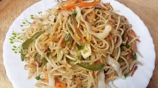 Quick Hakka Noodles - Lunchbox Recipe #trending #food #noodles #foodie #villagefood #streetfood 