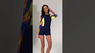 Long Sleeve Boyshorts Swimsuit www.siysiy.com